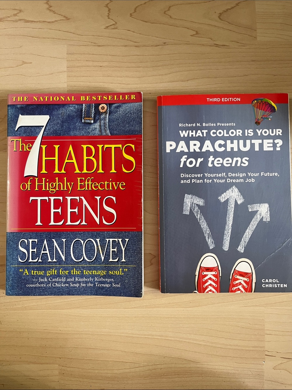 Teen Self-Help Book Bundle ~ 7 Habits & Parachute ~ Life Skills Future Planning